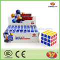 YongJun caja de visualización personalizada cubo rompecabezas mágico 6 piezas por caja
